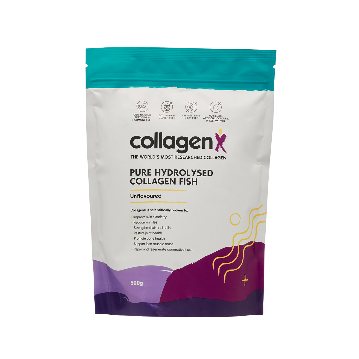 Pure Hydrolysed Fish Collagen Peptide Powder CollagenX