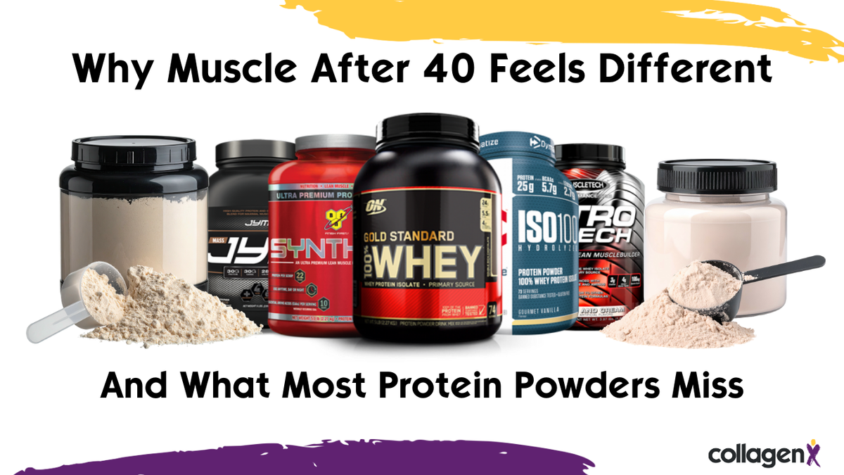 Why Muscle After 40 Feels Different (And What Most Protein Powders Miss)