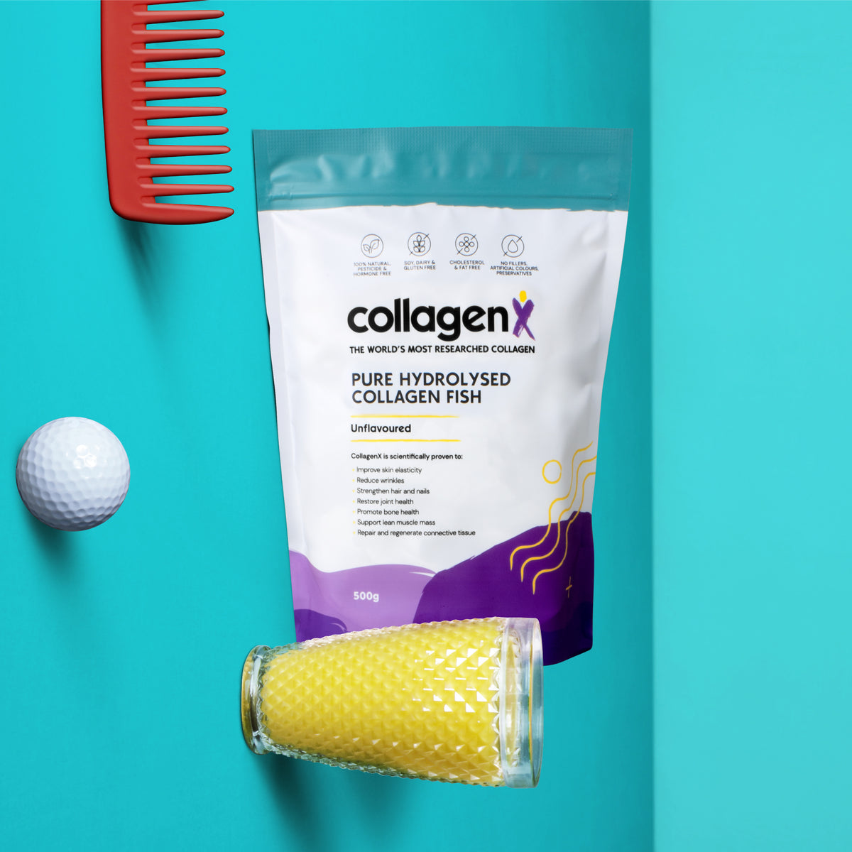 Pure Hydrolysed Fish Collagen Peptide Powder CollagenX